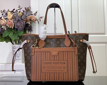 Louis Vuitton Neverfull With Pouch Brown Color 32*27*14cm