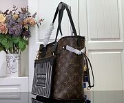 	 Louis Vuitton Neverfull With Pouch Black Color 32*27*14cm - 3