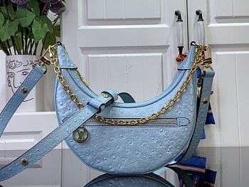 	 Louis Vuitton Loop PM Bag Ostrich Leather 23cm Pale Blue