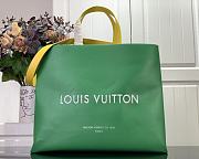 Louis Vuitton Green Leather Shopper 40 x 32 x 16cm  - 1