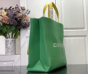 Louis Vuitton Green Leather Shopper 40 x 32 x 16cm  - 6