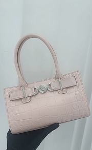 Versace Medusa 95 Handle Croc effect Pink Bag - 2