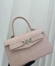 Versace Medusa 95 Handle Croc effect Pink Bag - 3