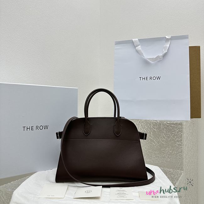 The Row Soft Margaux 12 Bag in burgundy Leather - 32*13*25CM - 1