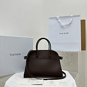 The Row Soft Margaux 12 Bag in burgundy Leather - 32*13*25CM - 1