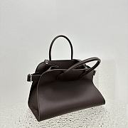 The Row Soft Margaux 12 Bag in burgundy Leather - 32*13*25CM - 4