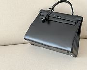 Hermes Grace Kelly All Black Swift Box Leather - 35*13*25cm - 6