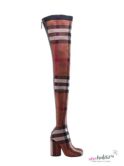 Burberry Anita Knit Check Over-the-knee Boots  - 1