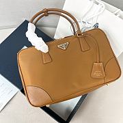 Prada Re-Edition 1978 large Re-Nylon and Saffiano leather two-handle bag - 35*21*10cm - 1