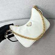 	 PRADA Re-Edition white leather mini bag - 22*18*6cm - 4