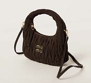 Miu Miu Brown Matelassè Suede Hobo Bag - 4