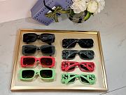 Gucci Plastic Acetate Chaise Rectangular Sunglasses - 4