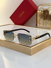 Cartier Rectangular Panthere Frameless Sunglasses - 3