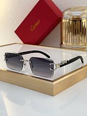 Cartier Rectangular Panthere Frameless Sunglasses - 4