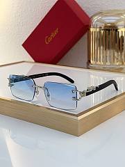 Cartier Rectangular Panthere Frameless Sunglasses - 6