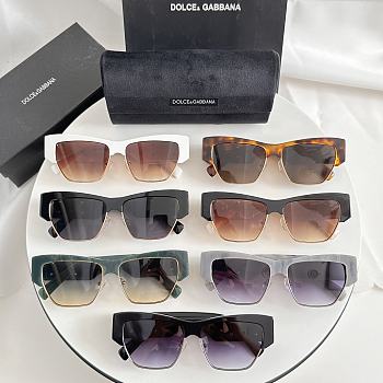 Dolce & Gabbana Metal Square Logo Sunglasses