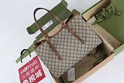 Gucci GG Emblem medium tote bag in brown - 38x25.5x15cm - 2