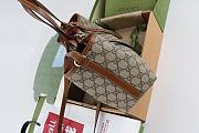 Gucci GG Emblem small tote bag in brown - 31*18.5*11.5CM - 6