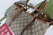 Gucci GG Emblem small tote bag in brown - 31*18.5*11.5CM - 2