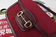 Gucci Horsebit 1955 Canvas Red Shoulder Bag 25x18x8CM - 2