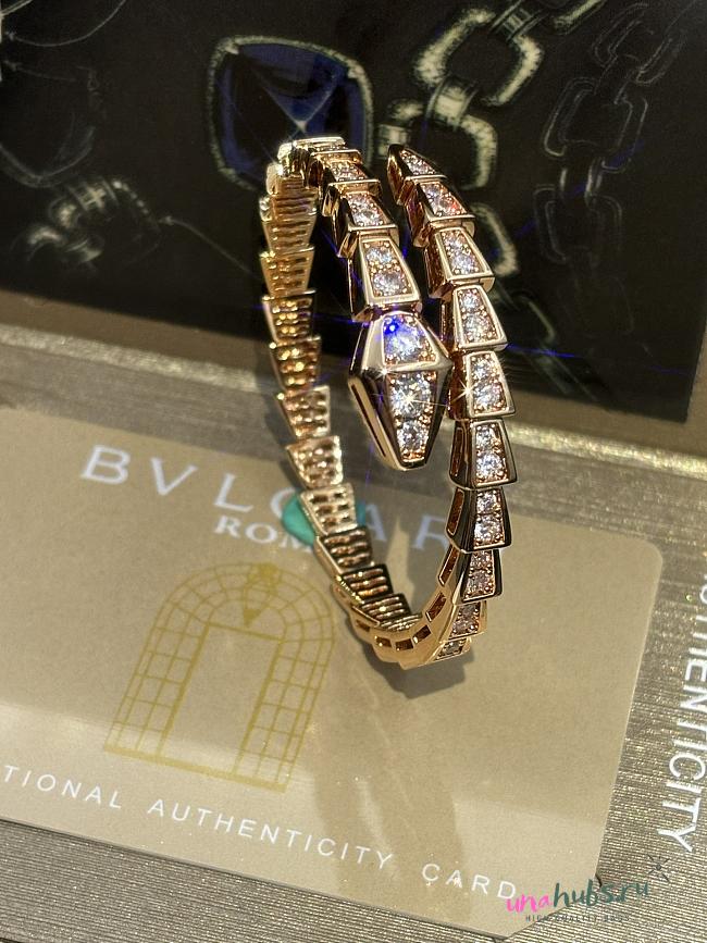 BVLGARI Serpenti Viper Gold Diamond Bracelet - 1