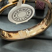 Hermes Crocodile Clic H bracelet - 5