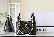 Chanel Small hobo bag, Shiny lambskin & gold-tone bag - 22.5x19.5x8.5cm - 3