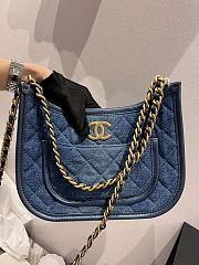 	 Chanel Hoboo Denim Tote - 20 x 24 X 6 cm - 1