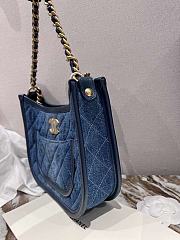 	 Chanel Hoboo Denim Tote - 20 x 24 X 6 cm - 4