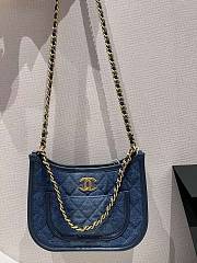 	 Chanel Hoboo Denim Tote - 20 x 24 X 6 cm - 3