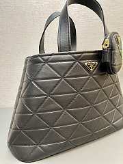 Prada small quilted leather tote bag - 3