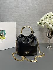 Prada Nappa leather mini black bag - 15*9*8CM - 1