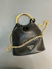 Prada Nappa leather mini black bag - 15*9*8CM - 6