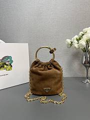 	 Prada sude mini brown bag - 15*9*8CM - 5