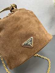 	 Prada sude mini brown bag - 15*9*8CM - 3