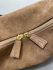 Prada brown suede brown bag - 25*18*10.5CM - 2