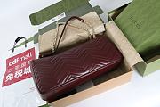 Gucci GG Marmont large shoulder bag in burgundy - 40x21x8.5CM - 3