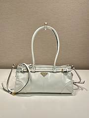 Prada Medium leather handbag glossy finish in 6 colors - 32*15.5*12 - 6