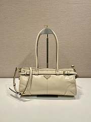 Prada Medium leather handbag glossy finish in 6 colors - 32*15.5*12 - 4