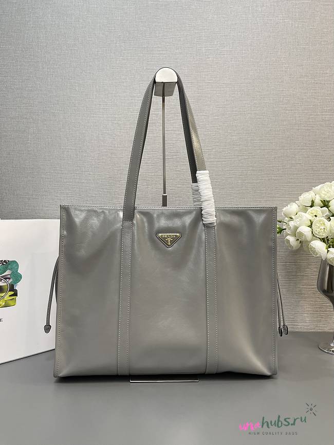 Prada Large leather tote bag in 3 colors -39*31*10CM  - 1