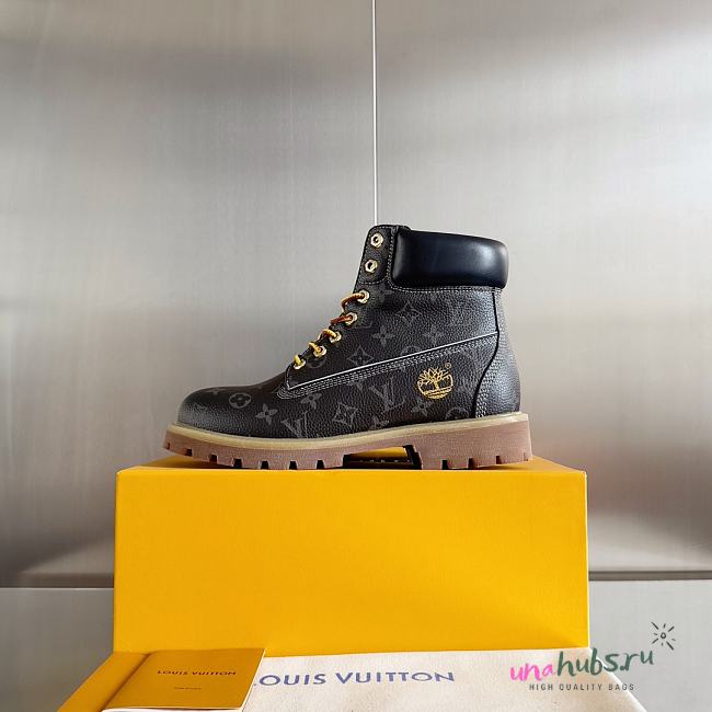 Louis Vuitton x Timberland Monogram Leather Boots - 1