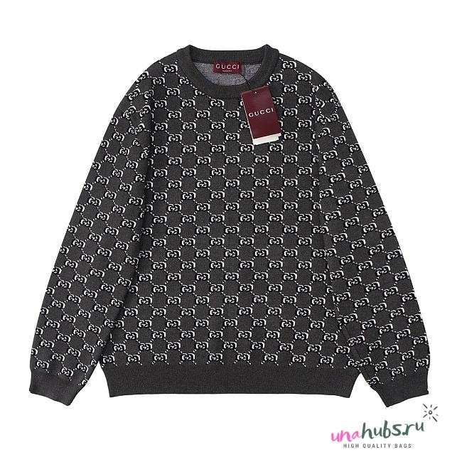 Gucci Wool jacquard sweater with GG Shadow - 1