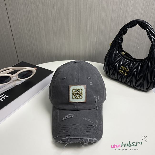 Loewe Gold Anagram Logo Hat - 1