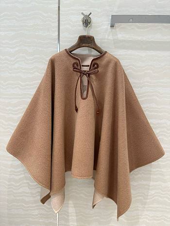 Loro Piana Tied Neck Poncho 