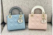 Dior Lady Small Two Tone Pink and White Bag  - 1