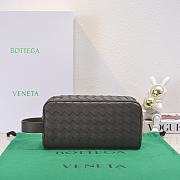 Bottega Veneta Intrecciato Travel Pouch in 3 colors - 26x13x10cm - 1