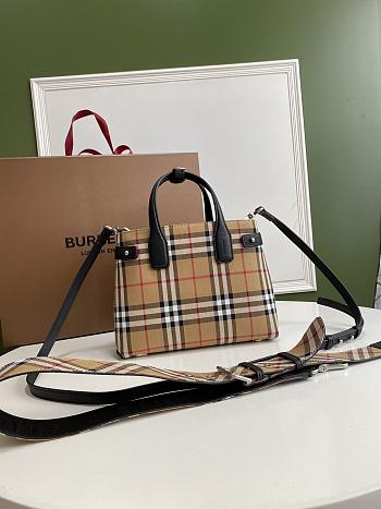 Burberry Goatskin Vintage Check Medium Bag - 26 x 12 x 19cm