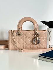 Dior Lady D-Joy Beige Patent Bag - 22*6*12Cm - 1