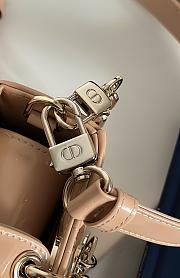 Dior Lady D-Joy Beige Patent Bag - 22*6*12Cm - 5