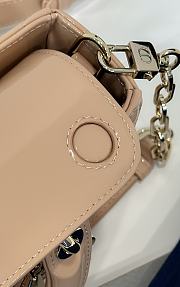 Dior Lady D-Joy Beige Patent Bag - 22*6*12Cm - 4